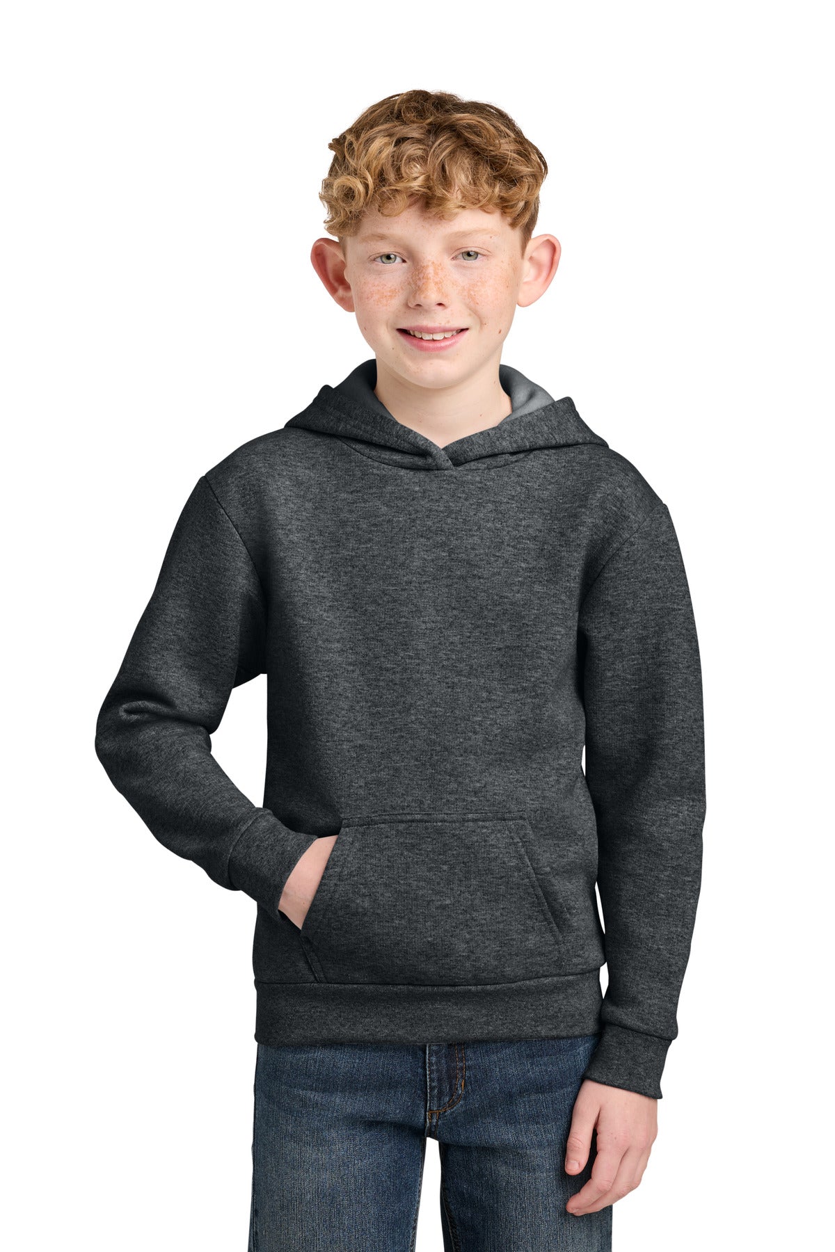 Port & Co Youth Easy Fleece Pullover Hooded Sweatshirt