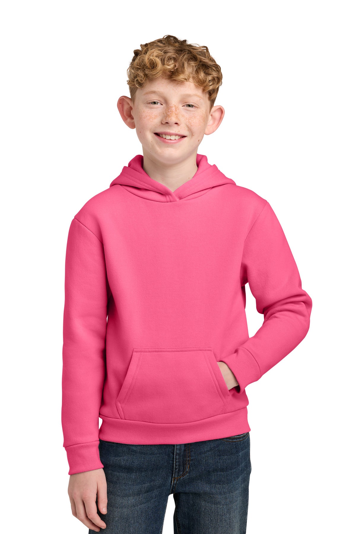 Port & Co Youth Easy Fleece Pullover Hooded Sweatshirt