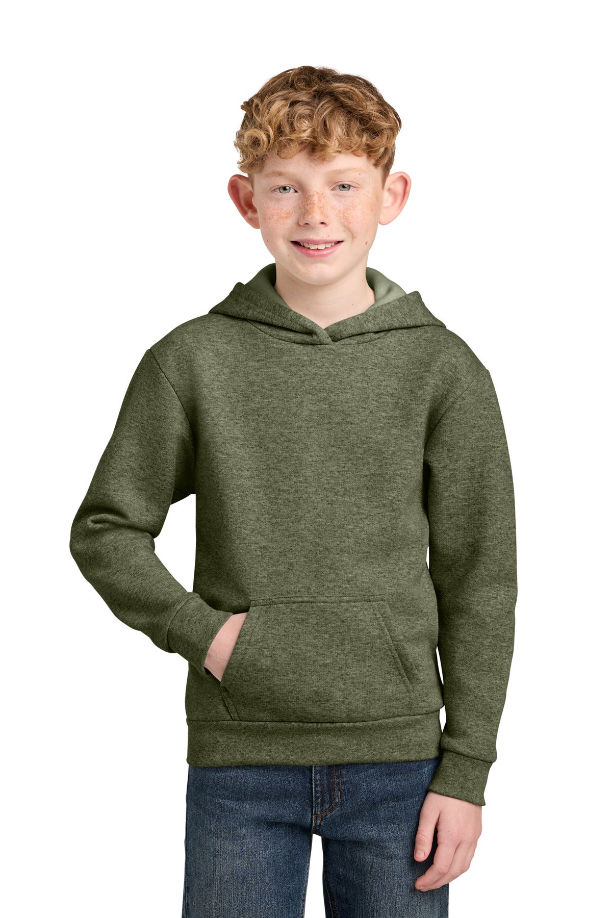 Port & Co Youth Easy Fleece Pullover Hooded Sweatshirt