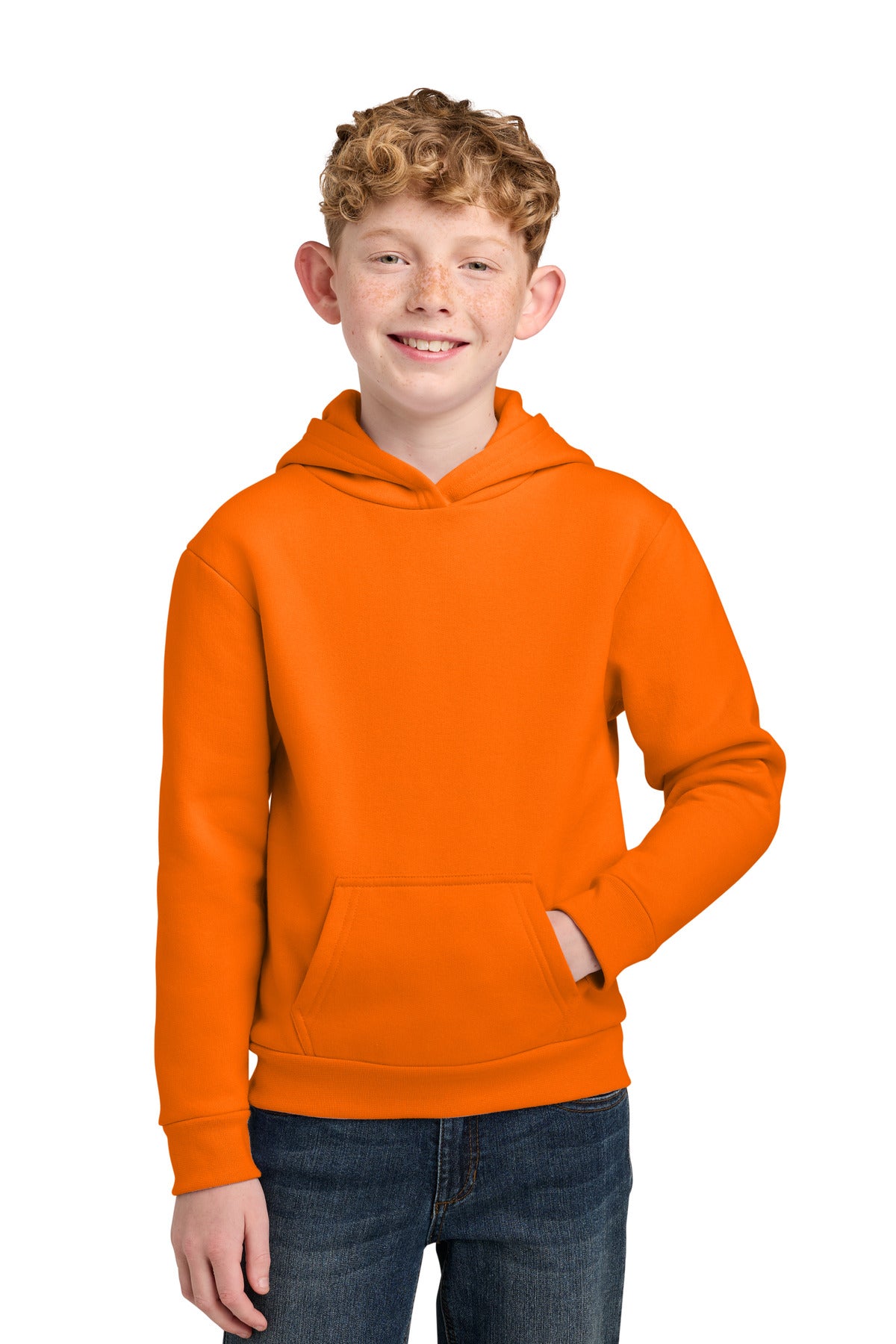 Port & Co Youth Easy Fleece Pullover Hooded Sweatshirt