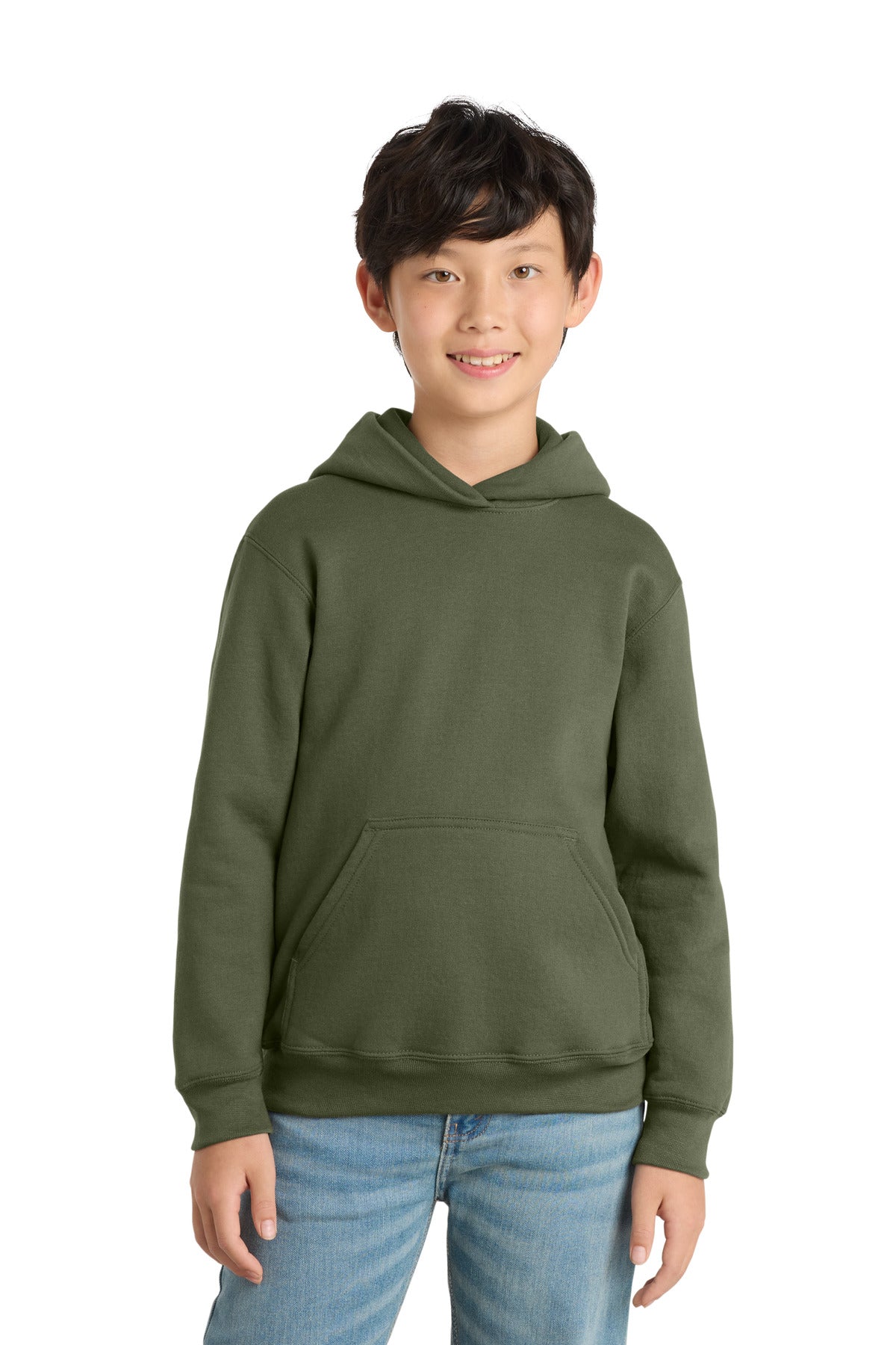 Port & Co Youth Core Fleece Pullover Hooded Sweatshirt