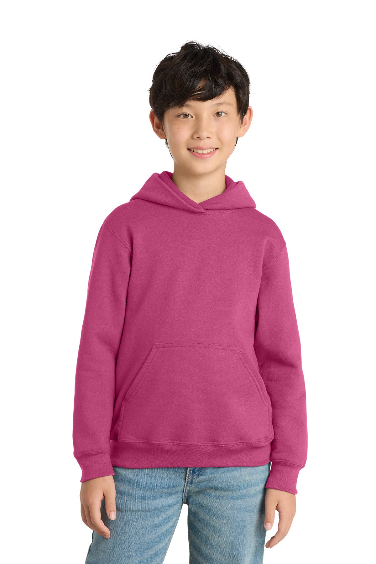 Port & Co Youth Core Fleece Pullover Hooded Sweatshirt