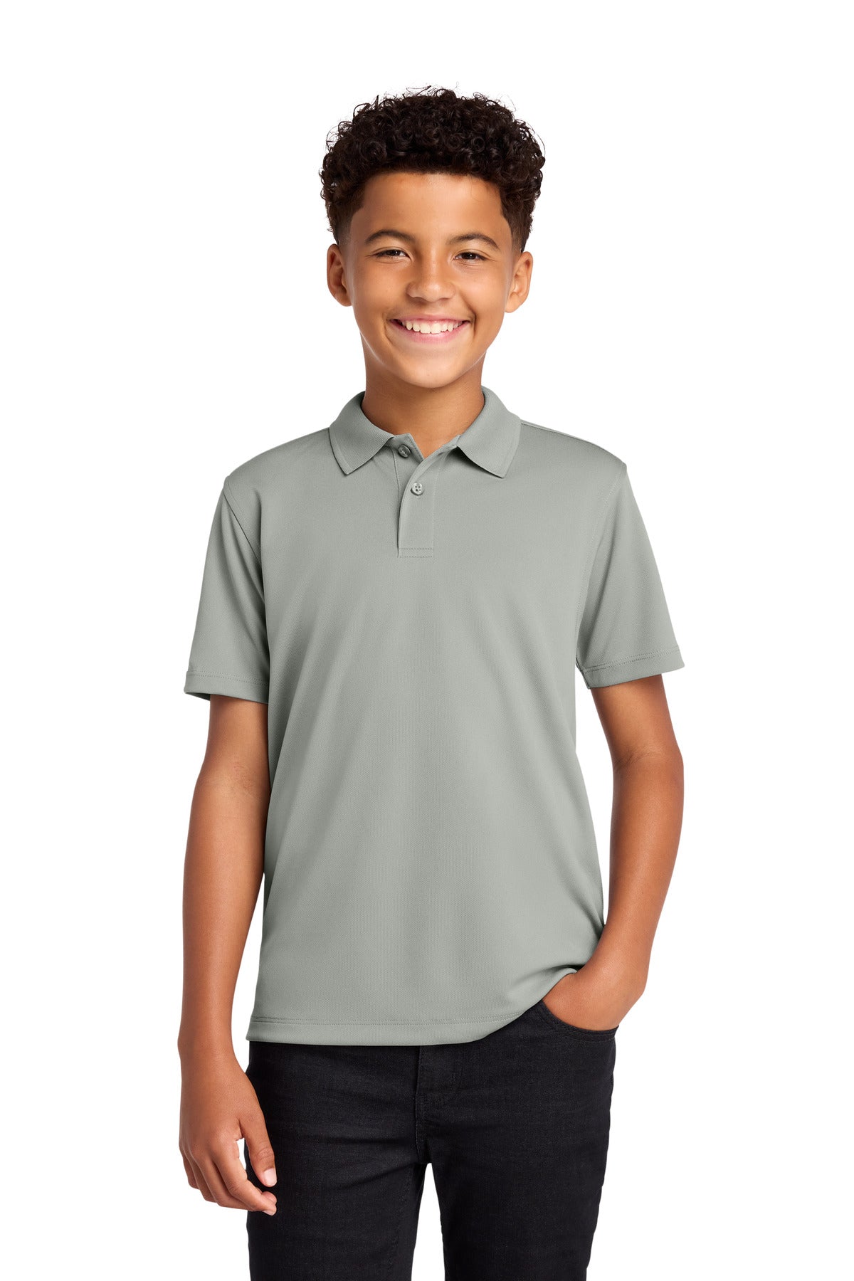 Port Authority Youth Dry Zone UV Micro-Mesh Polo