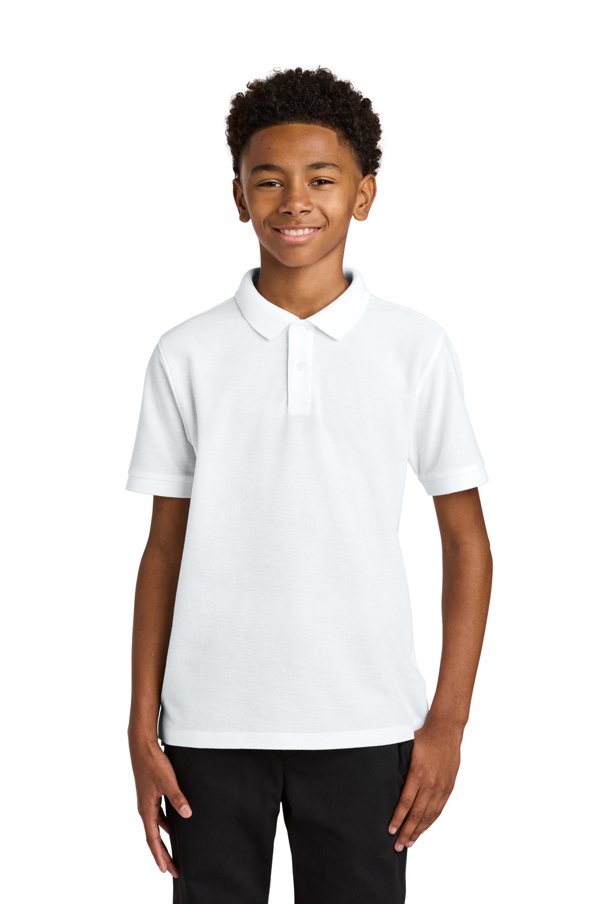 Port Authority Youth Wearever Signature Pique Polo