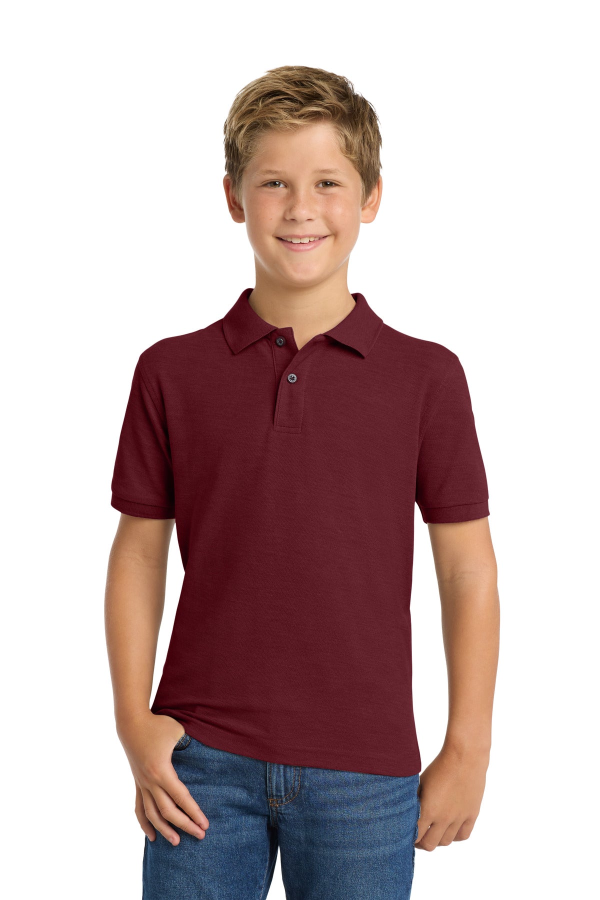 Port Authority Youth Silk Touch Polo