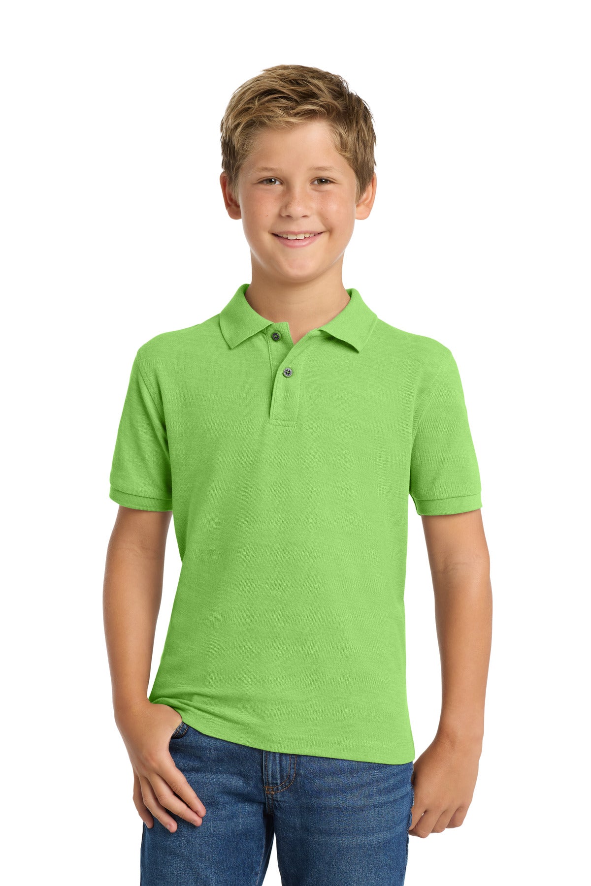 Port Authority Youth Silk Touch Polo