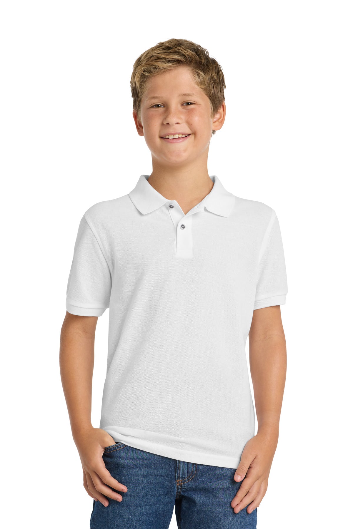 Port Authority Youth Silk Touch Polo