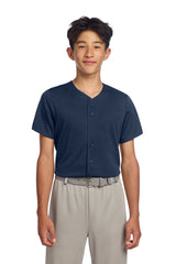 Sport-Tek Youth PosiCharge Tough Mesh Full-Button Jersey
