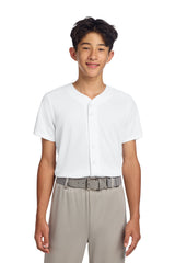 Sport-Tek Youth PosiCharge Tough Mesh Full-Button Jersey