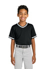 Sport-Tek Youth Tough Mesh V-Neck Baseball Jersey