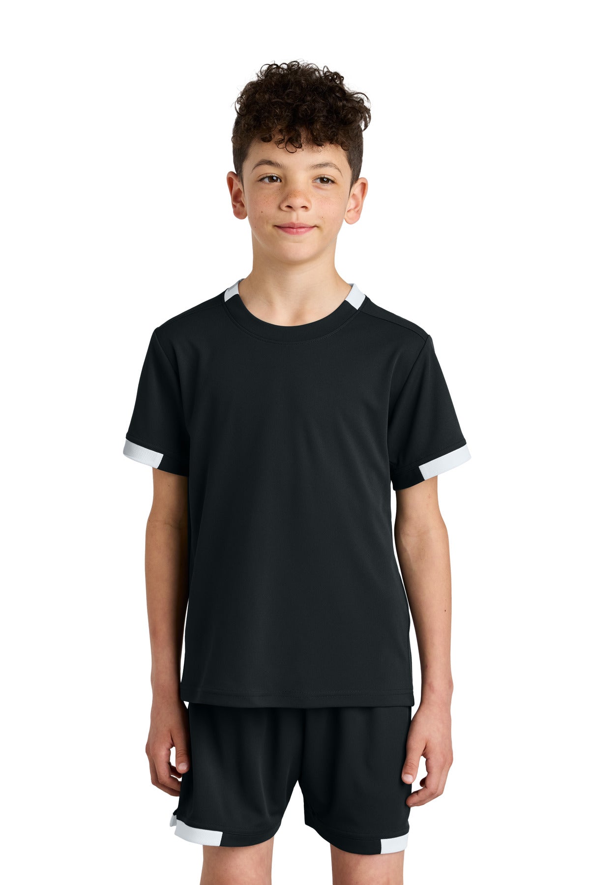 Sport-Tek Youth Club Short Sleeve Crew