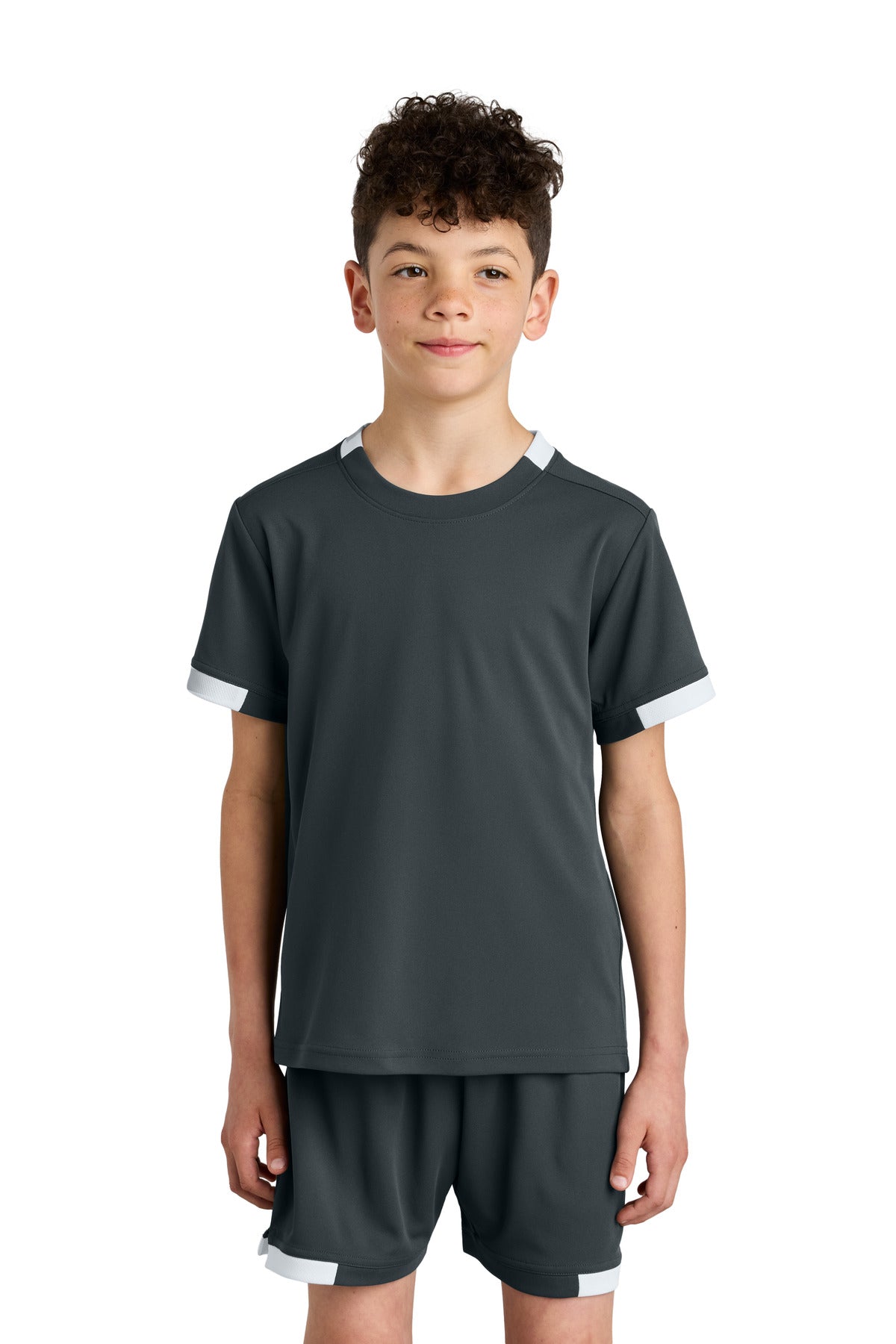 Sport-Tek Youth Club Short Sleeve Crew