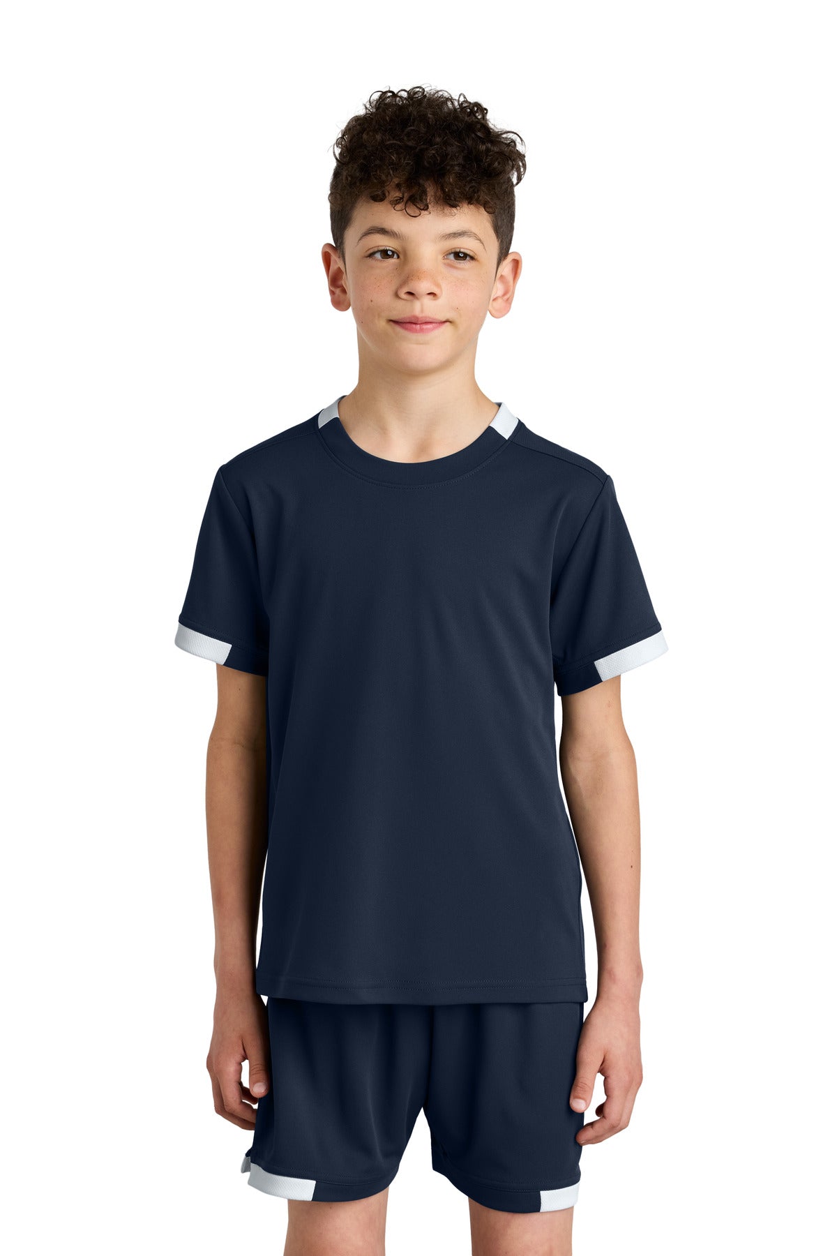 Sport-Tek Youth Club Short Sleeve Crew