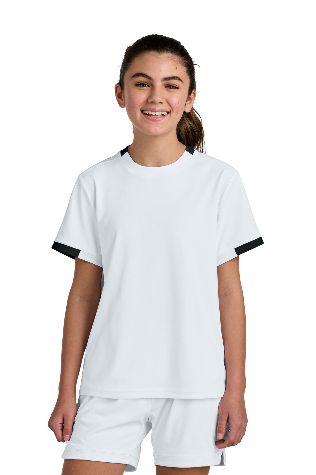 Sport-Tek Youth Club Short Sleeve Crew