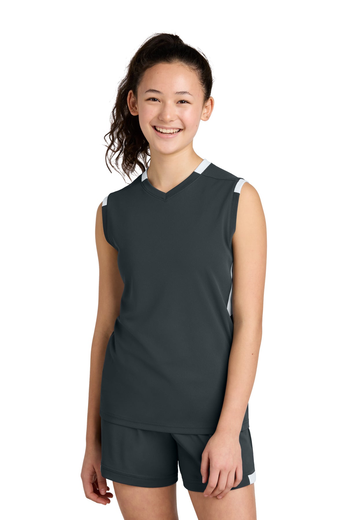 Sport-Tek Youth Club Sleeveless V-Neck
