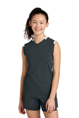 Sport-Tek Youth Club Sleeveless V-Neck