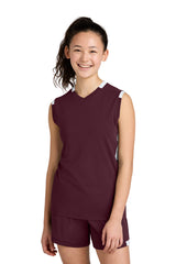 Sport-Tek Youth Club Sleeveless V-Neck
