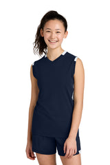 Sport-Tek Youth Club Sleeveless V-Neck