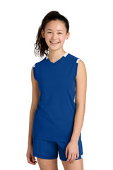 Sport-Tek Youth Club Sleeveless V-Neck