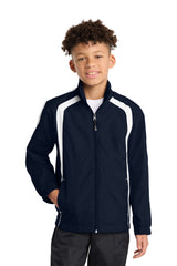 Sport-Tek Youth Colorblock Raglan Jacket